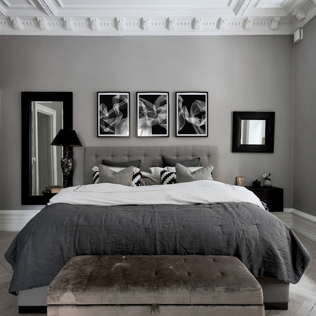 cozy grey bedroom decor