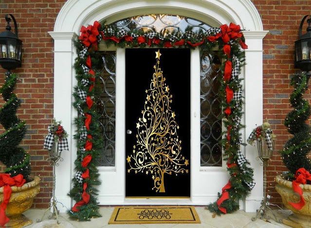 easy christmas door decorating ideas easy christmas door decorating ideas
