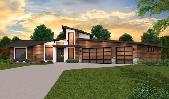 one story contemporary house plans