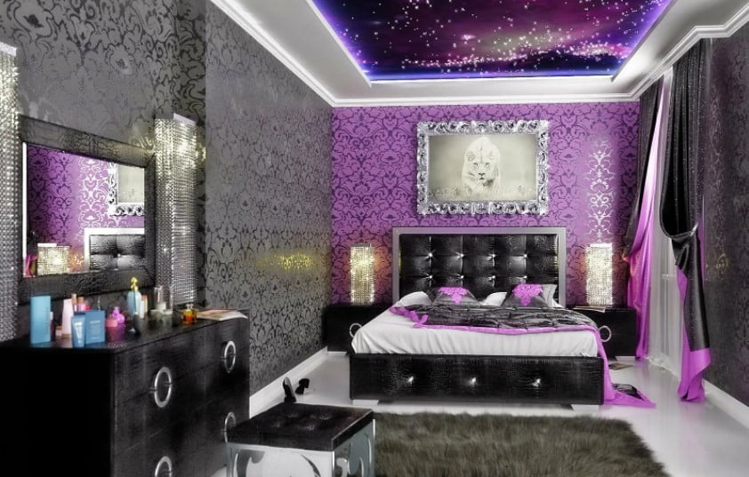 Purple and silver bedroom decor ideas Purple and silver bedroom decor ideas