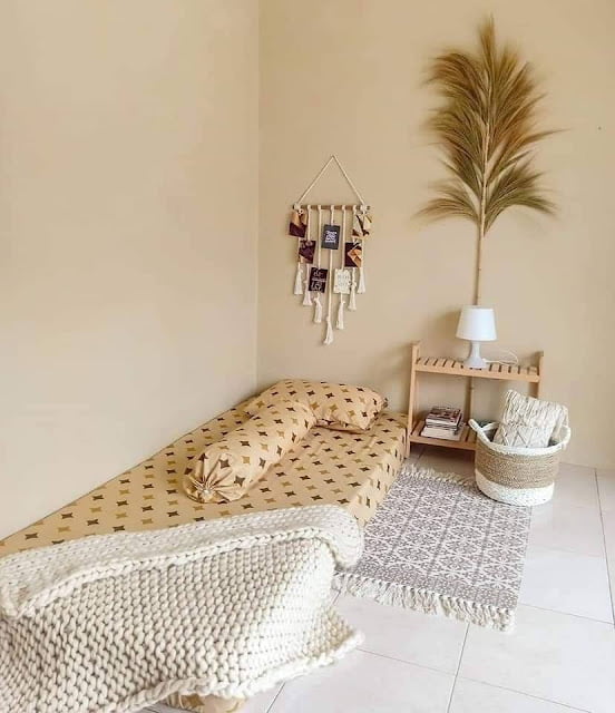 design bilik tidur remaja perempuan simple