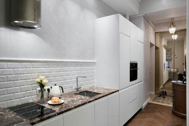 Interior design of a small kitchen Interior design of a small kitchen