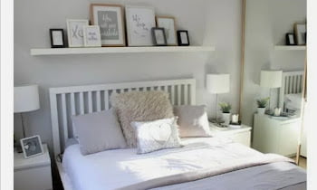 28 Creative Floating Shelf Above Bed Ideas