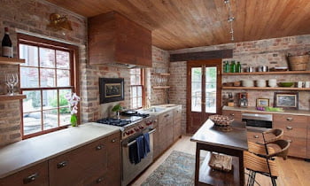 Rustic Minimalist Kitchen Design, Brings a Rustic Atmosphere to the Kitchen Room