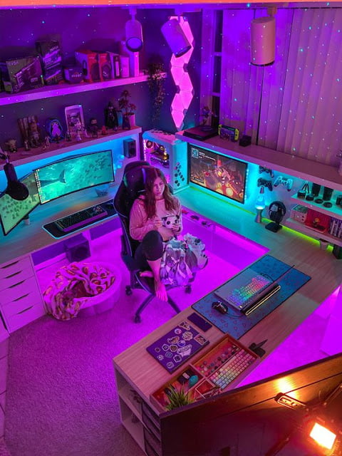 bedroom gaming room design