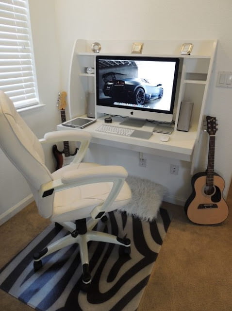 beautiful minimalist gaming computer desk ideas