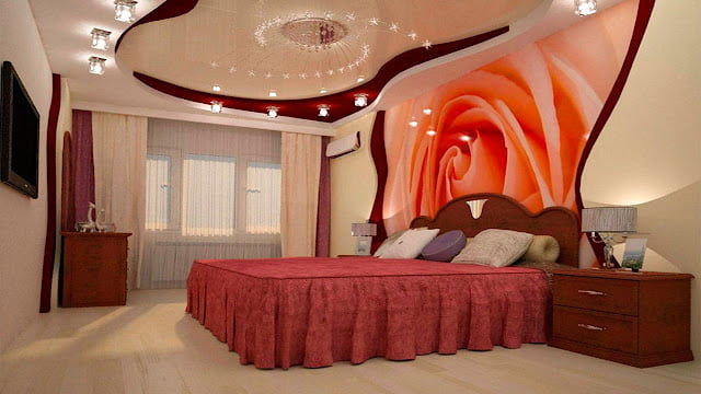 unique modern small bedroom ceiling design