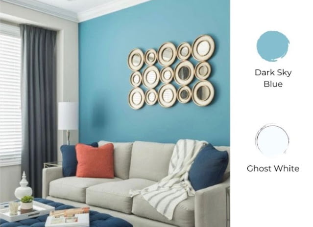 2 colour combination for living room