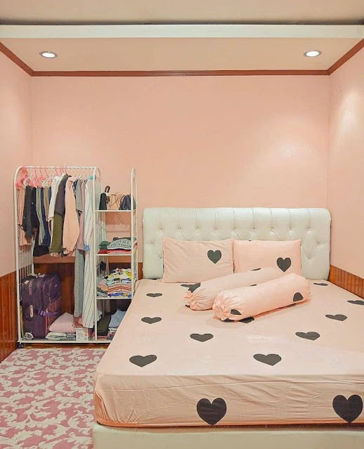 dekorasi bilik tidur kecil tanpa katil