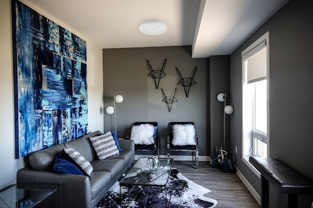 modern grey and blue living room ideas