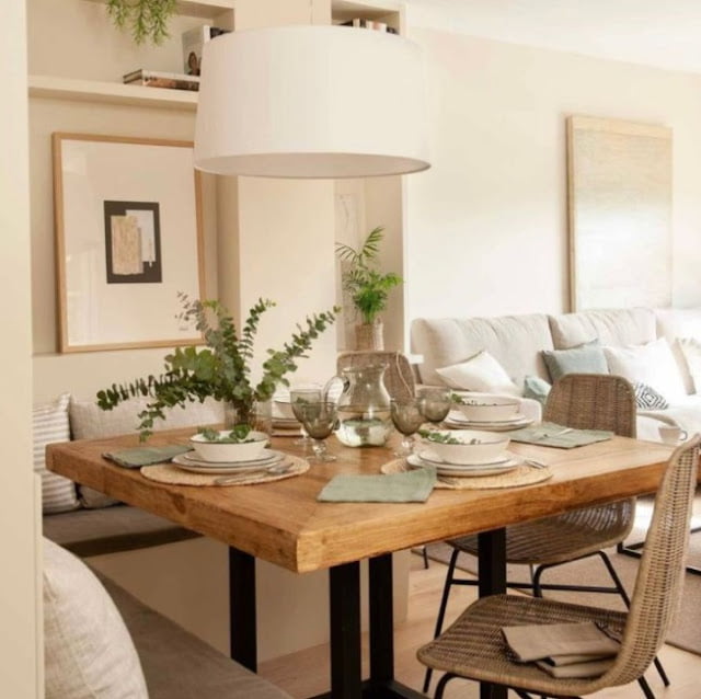 family room dining room combo