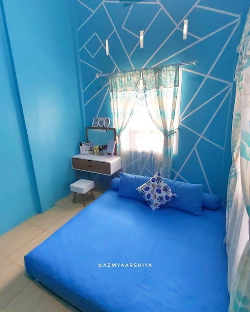 dekorasi bilik tidur kecil tanpa katil