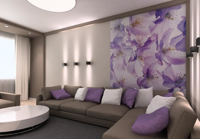 purple and gray living room ideas