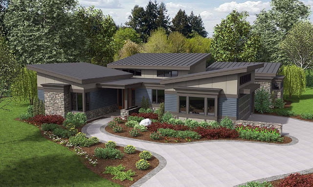 one story contemporary house plans