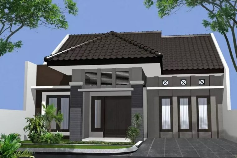 simple modern one story house