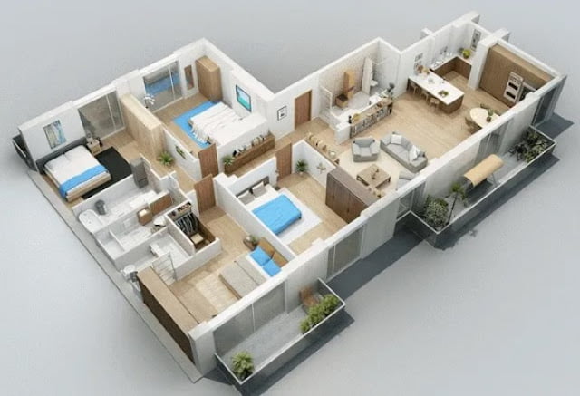 simple low budget modern 3 bedroom house design