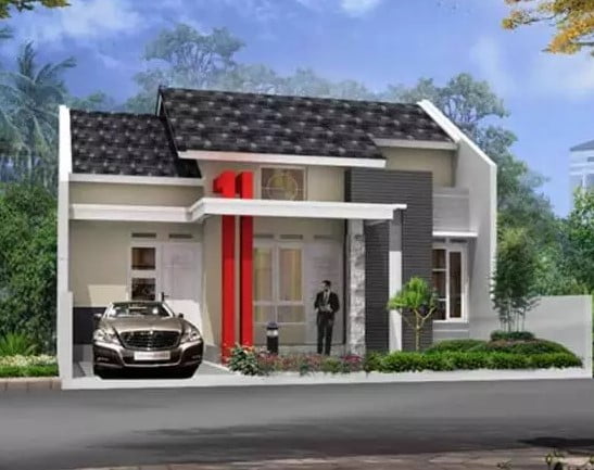 simple modern one story house