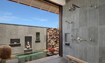 Feel the Solemnity of a Zen Style Bathroom Design