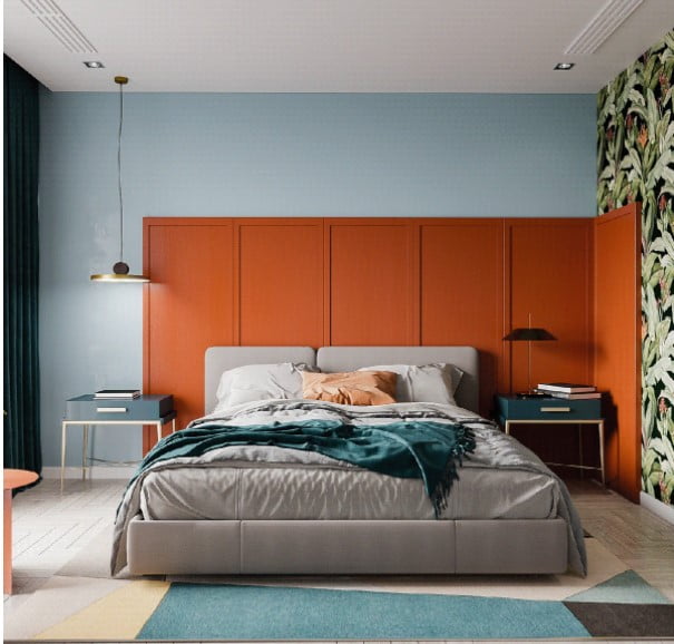 orange two colour combination for bedroom walls orange two colour combination for bedroom walls
