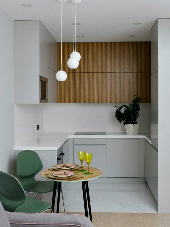 Interior design of a small kitchen Interior design of a small kitchen