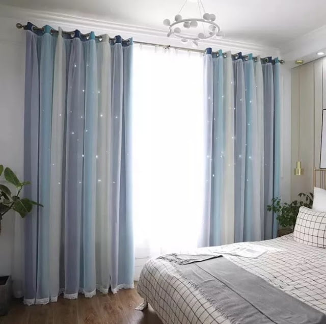 double curtain ideas for bedroom