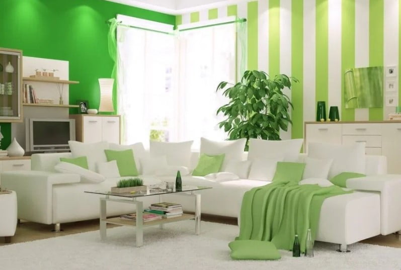 Modern Two Colour Combination for Living Room Walls Modern Two Colour Combination for Living Room Walls