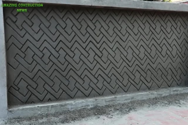 plastering motifs for the front wall of the house