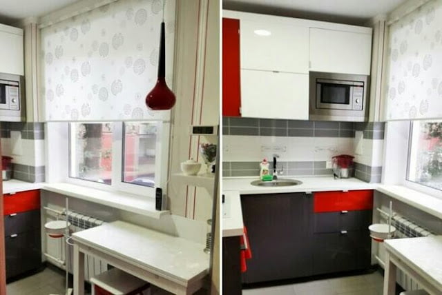 Interior design of a small kitchen Interior design of a small kitchen