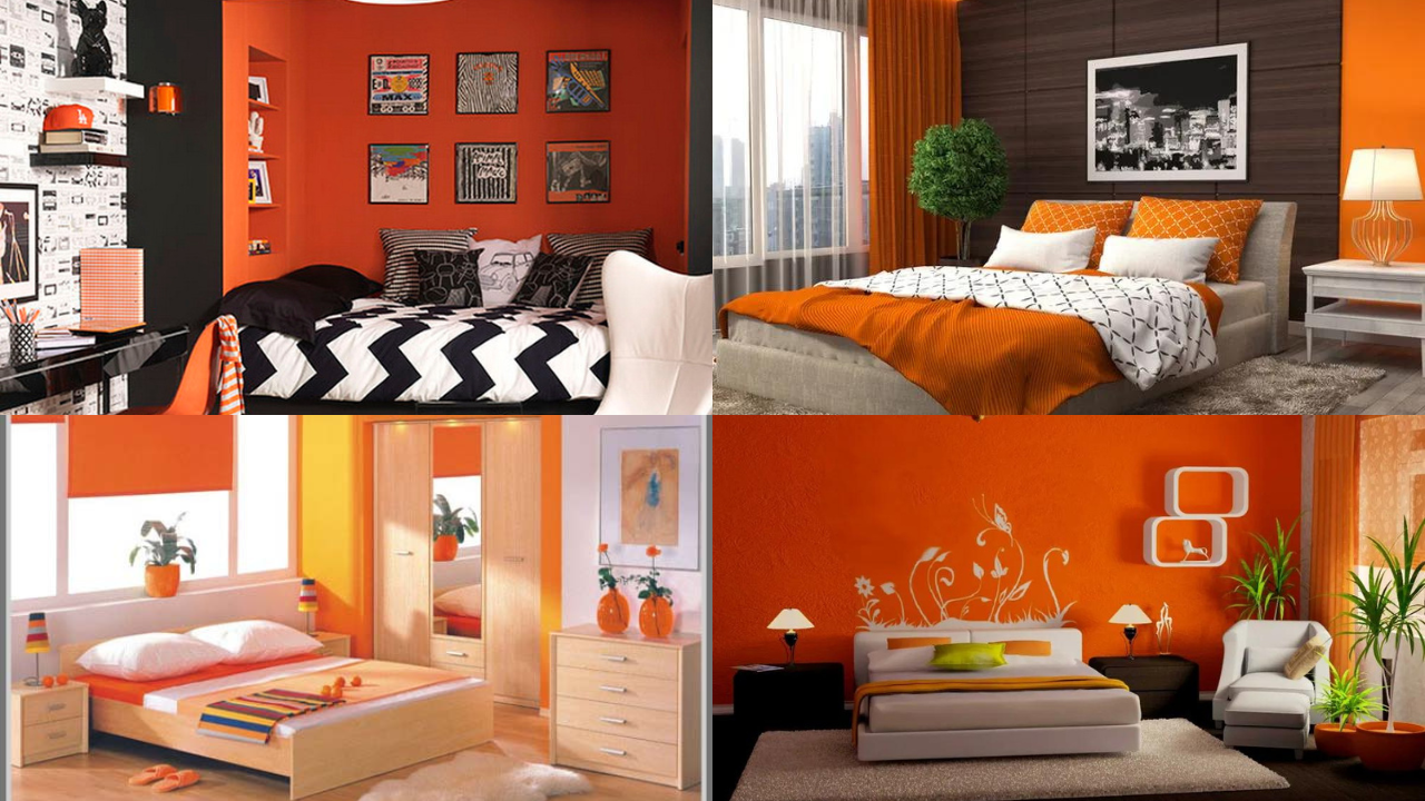 orange two colour combination for bedroom walls orange two colour combination for bedroom walls
