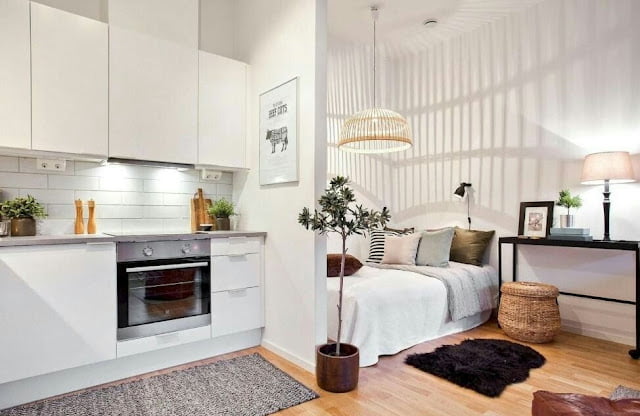 simple interior design for studio type room