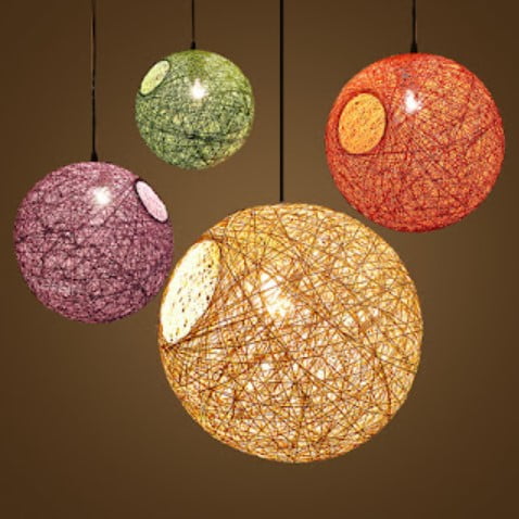 small wicker lamp shades