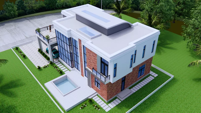 House Plan 11.5m x 21m 3 Bedrooms