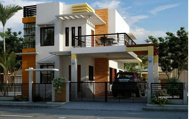 simple modern 2 storey house design