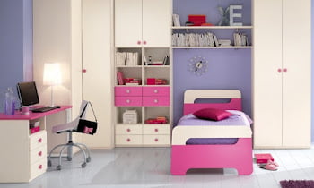 9 Modern Wardrobe With Study Table Design