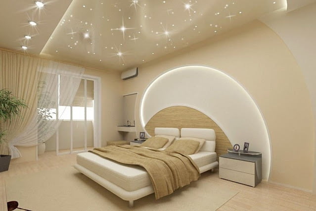 unique modern small bedroom ceiling design