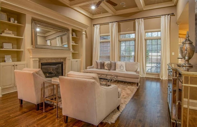beautiful wooden house interior