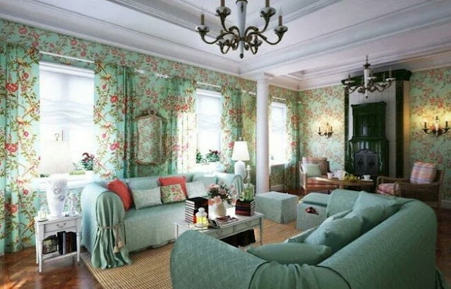 Provence style curtains for the living room Provence style curtains for the living room