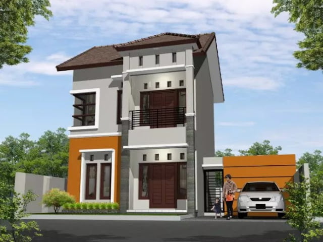 simple 2nd floor house front design