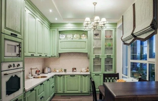 Provence style curtains for the kitchen Provence style curtains for the kitchen