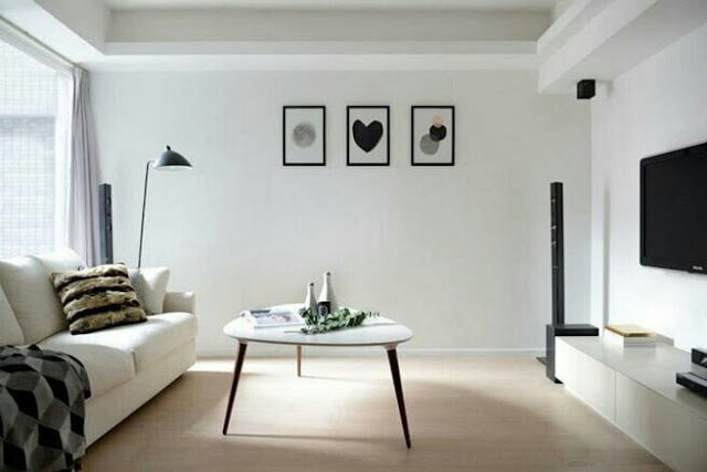 Living room in the style of minimalis