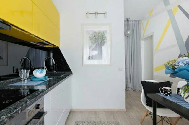 Interior design of a small kitchen Interior design of a small kitchen