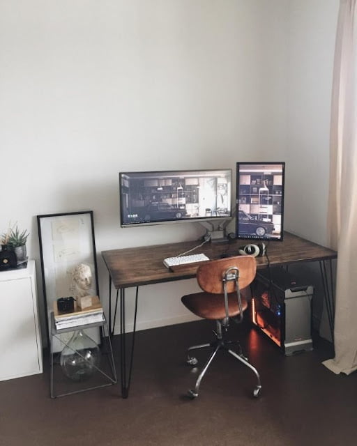beautiful minimalist gaming computer desk ideas