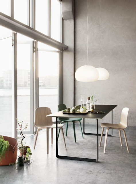 scandinavian minimalist dining room