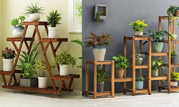 Recommendations for Simple Wooden Flower Shelf Models to Store Your Favorite Plants