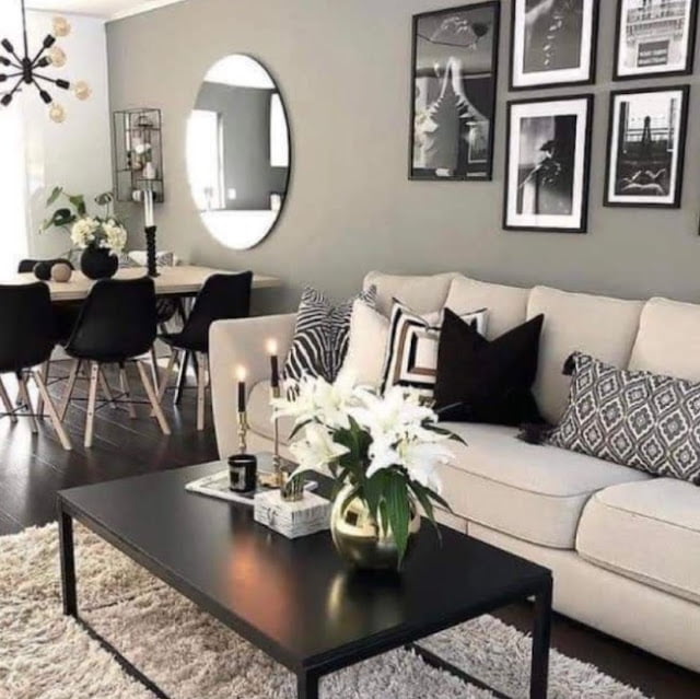 family room dining room combo