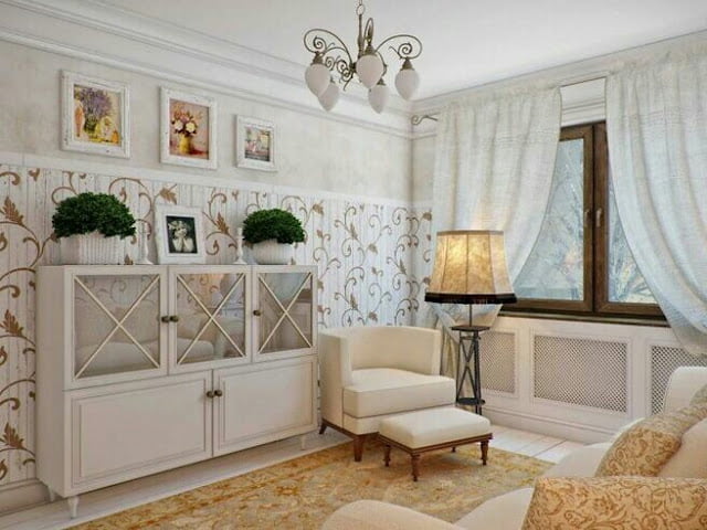 Living room in Provence style