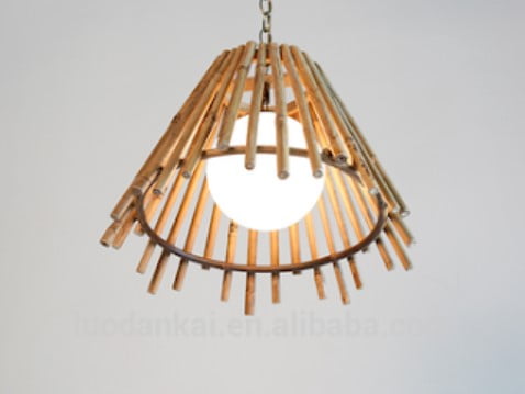 small wicker lamp shades