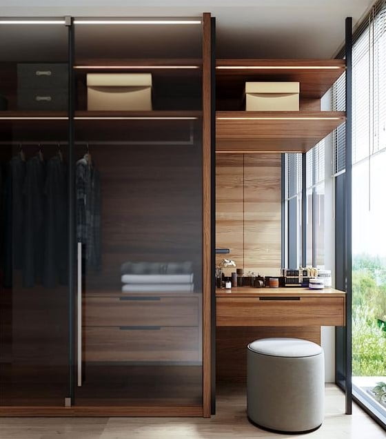 modern wardrobe with study table design modern wardrobe with study table design