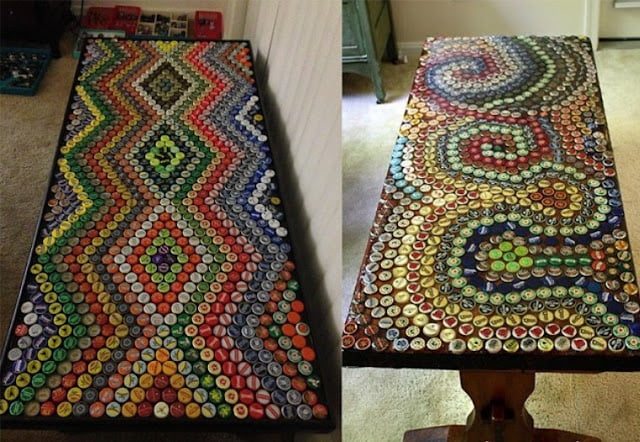 bottle cap home decor