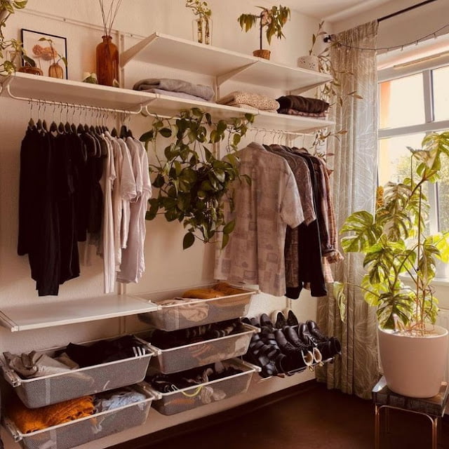 simple organizing bedroom closet design ideas